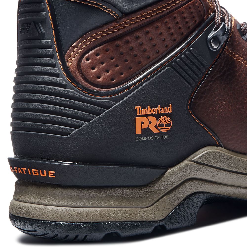 Bocanci De Muncă Timberland Barbati Maro/Negrii - Pro® Hypercharge 6\" Comp Toe - Romania - OTXKPA263